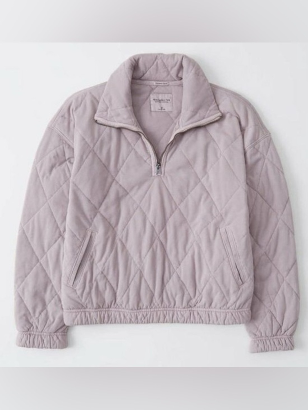 Abercrombie and‎ Fitch Women's Half-Zip Quilted Fleece Jacket